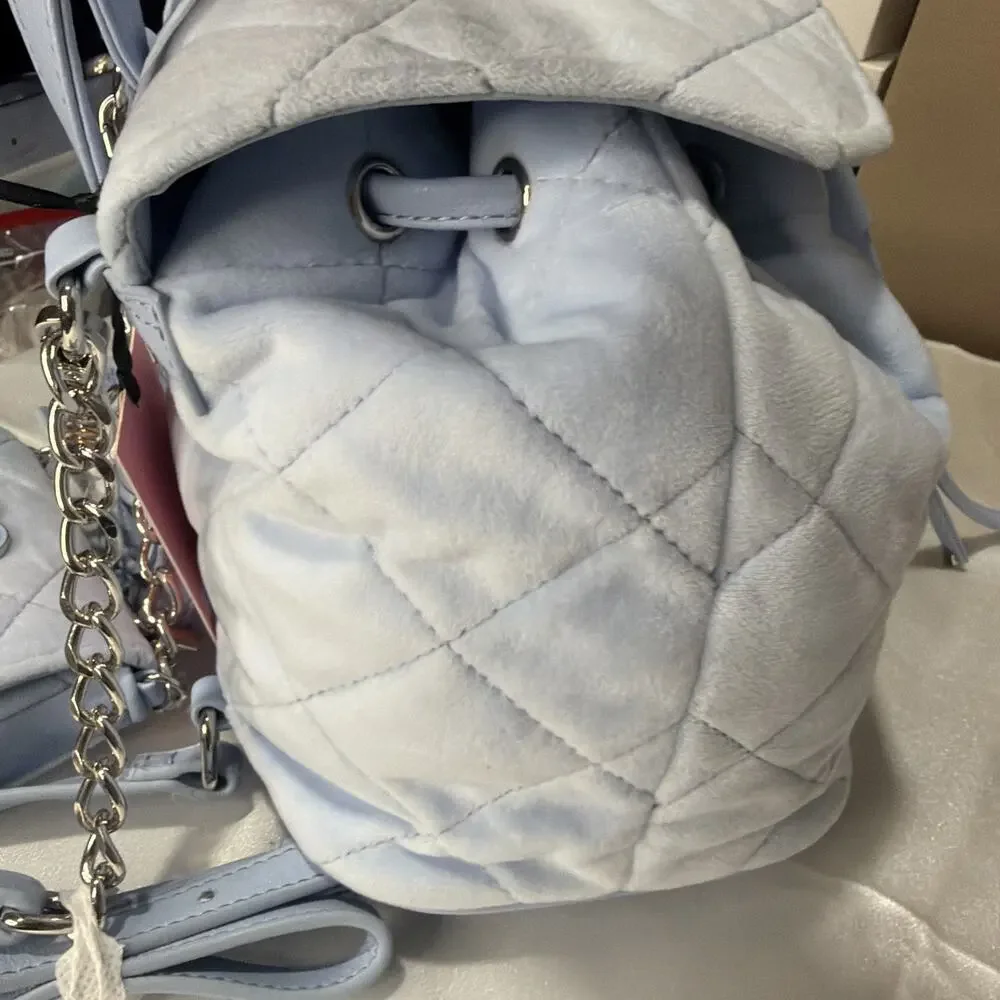 JUICY COUTURE 2IN1 Backpack NWT Baby Backpack With Coin Purse/Blue - Picture 5 of 11